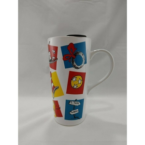 Dr. Seuss Ceramic Coffee Mug‎ With Lid Travel Cup